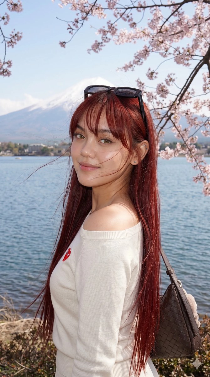 Sakura Season Portrait at Lake Kawaguchi output 5