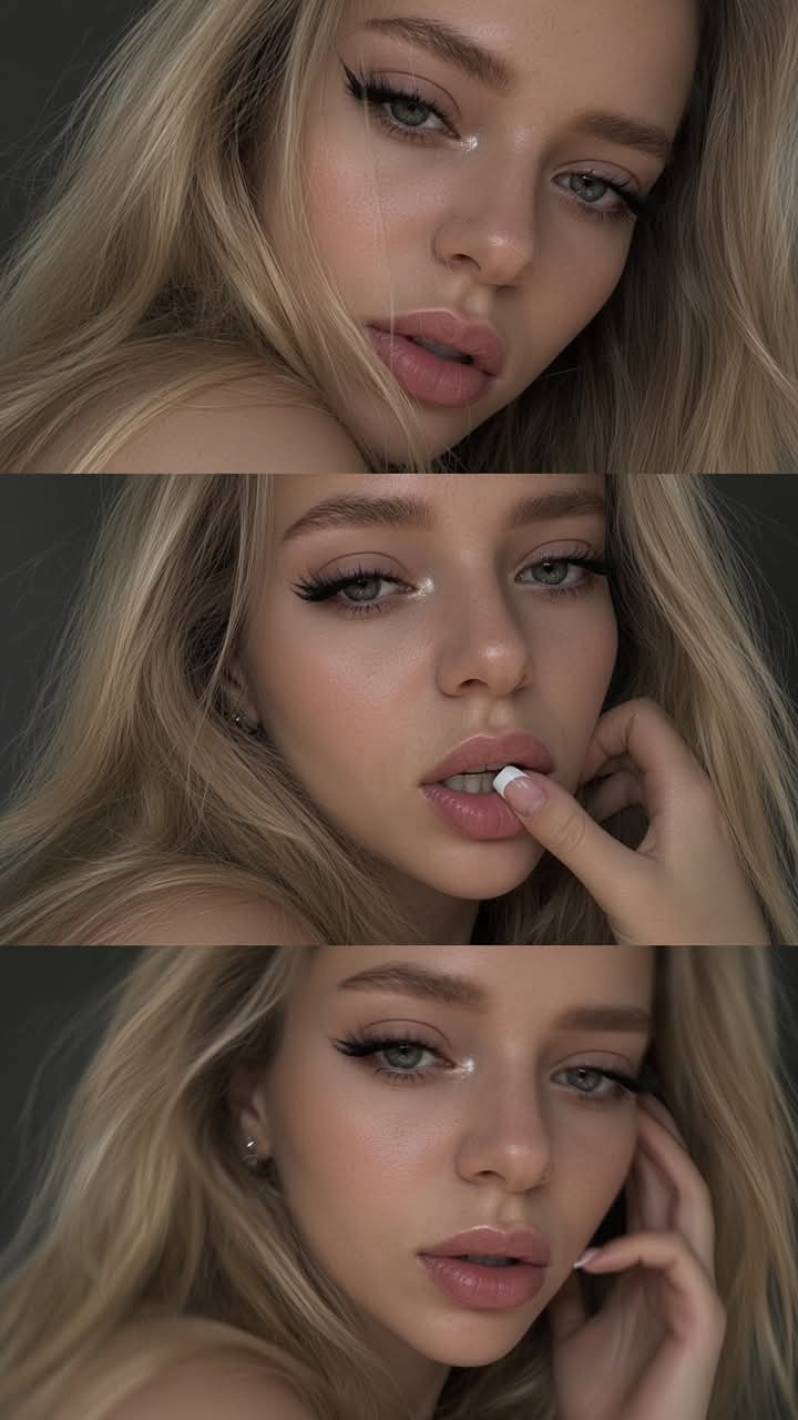 Luxury Beauty Editorial Triptych