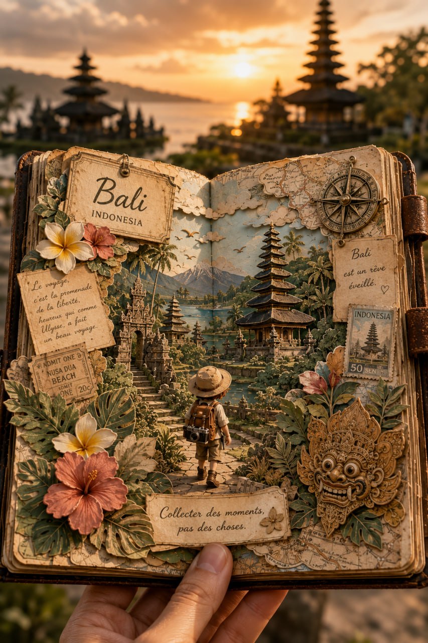 Vintage Magazine Travel Diorama