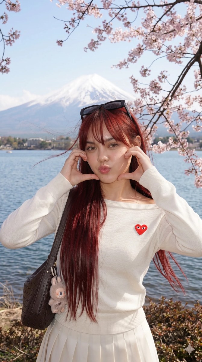 Sakura Season Portrait at Lake Kawaguchi output 3