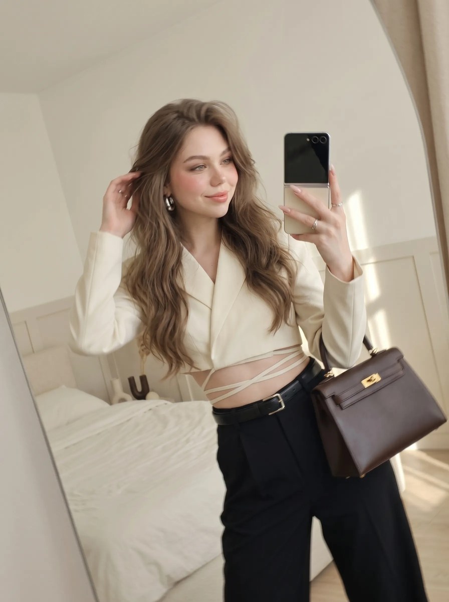 Quiet-Luxury Mirror Selfie output 5