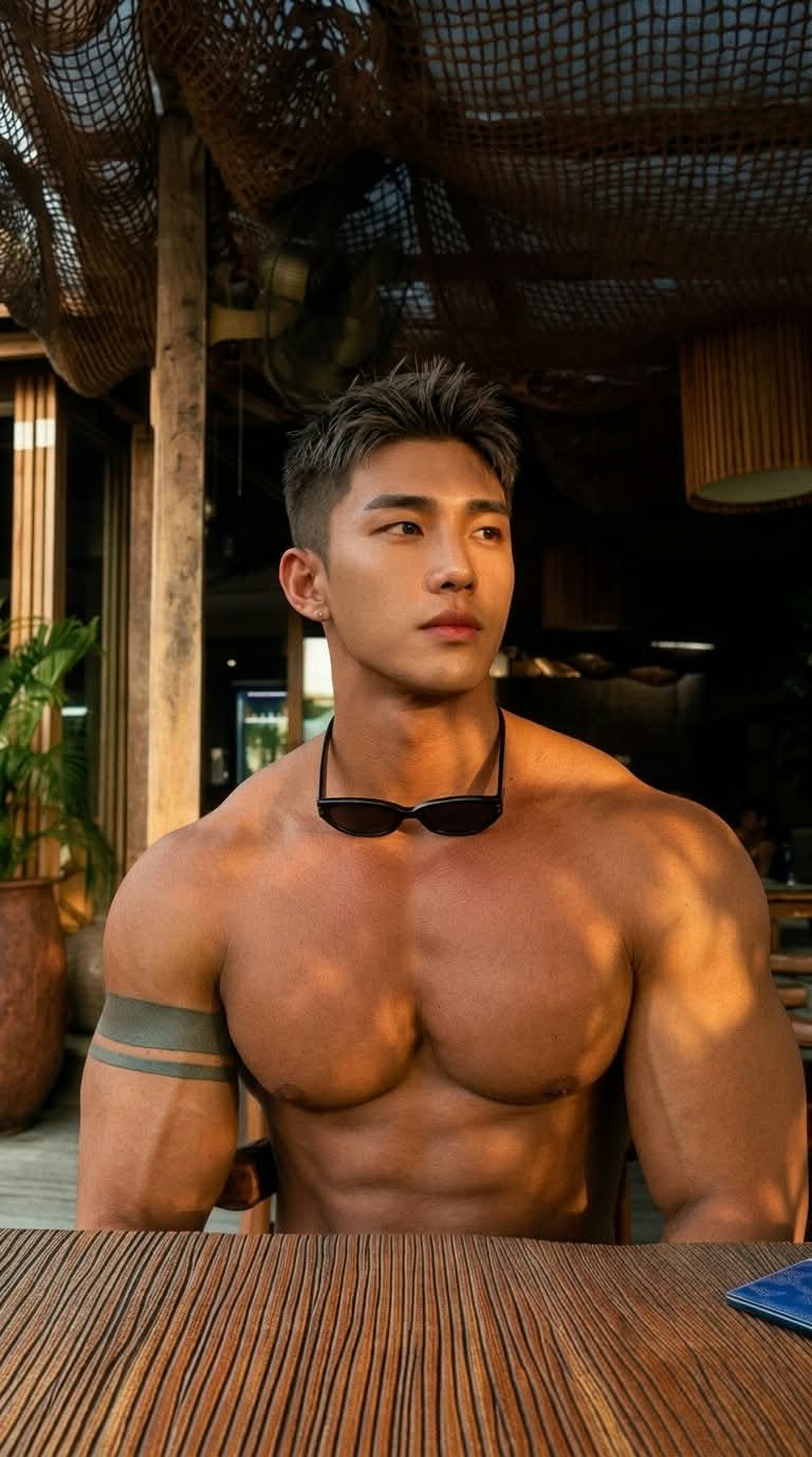 Bali Beach Bar Editorial Portrait