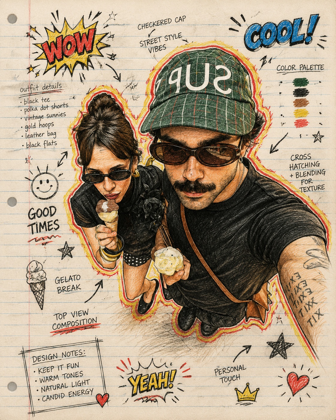 Colored-Pencil Sketchbook Portrait output 1