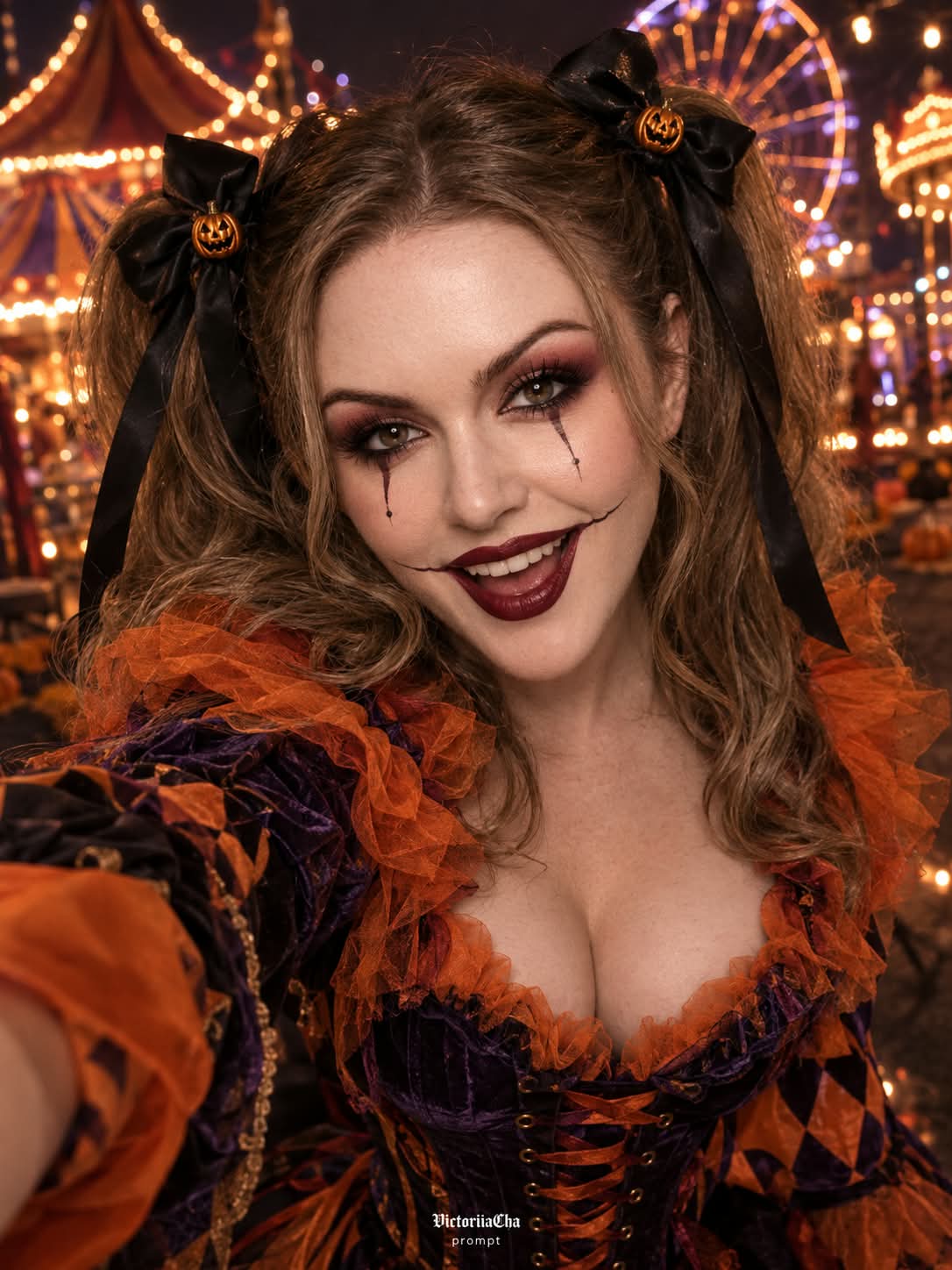Gothic Halloween Carnival Selfie output 1