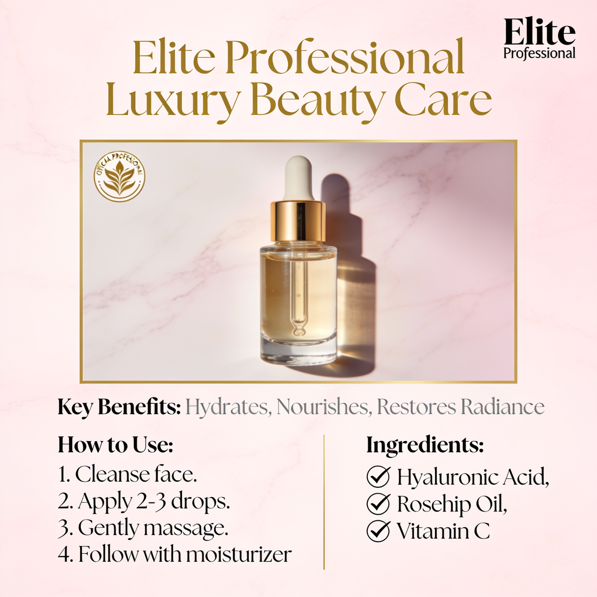 Luxury Beauty Product Infographics Creator