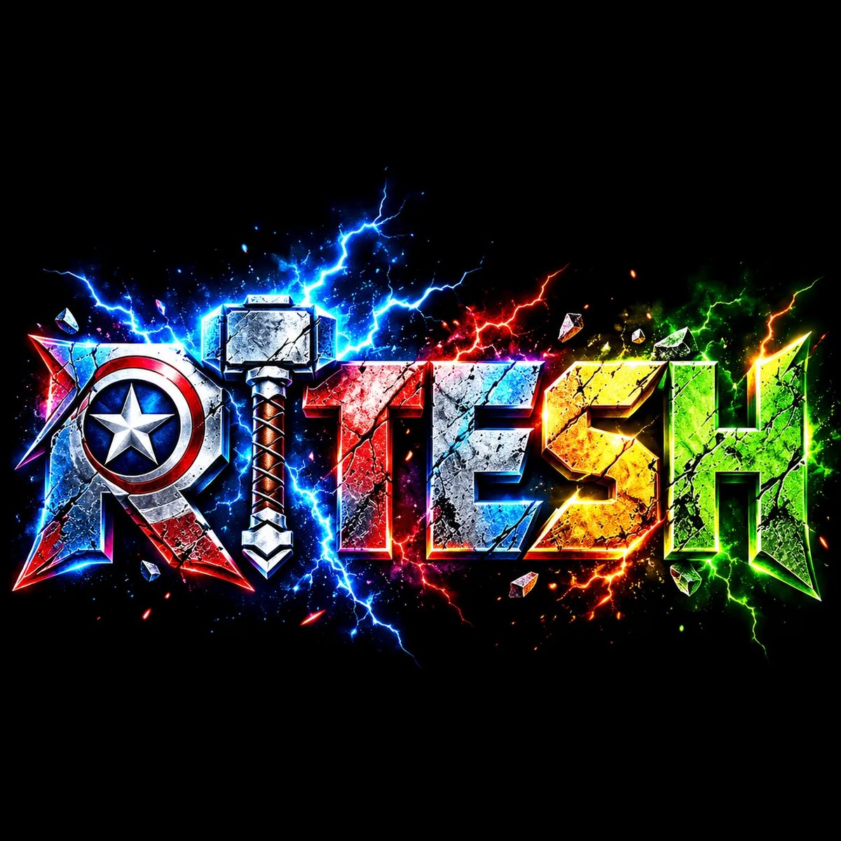 Cinematic Neon 3D Logo
