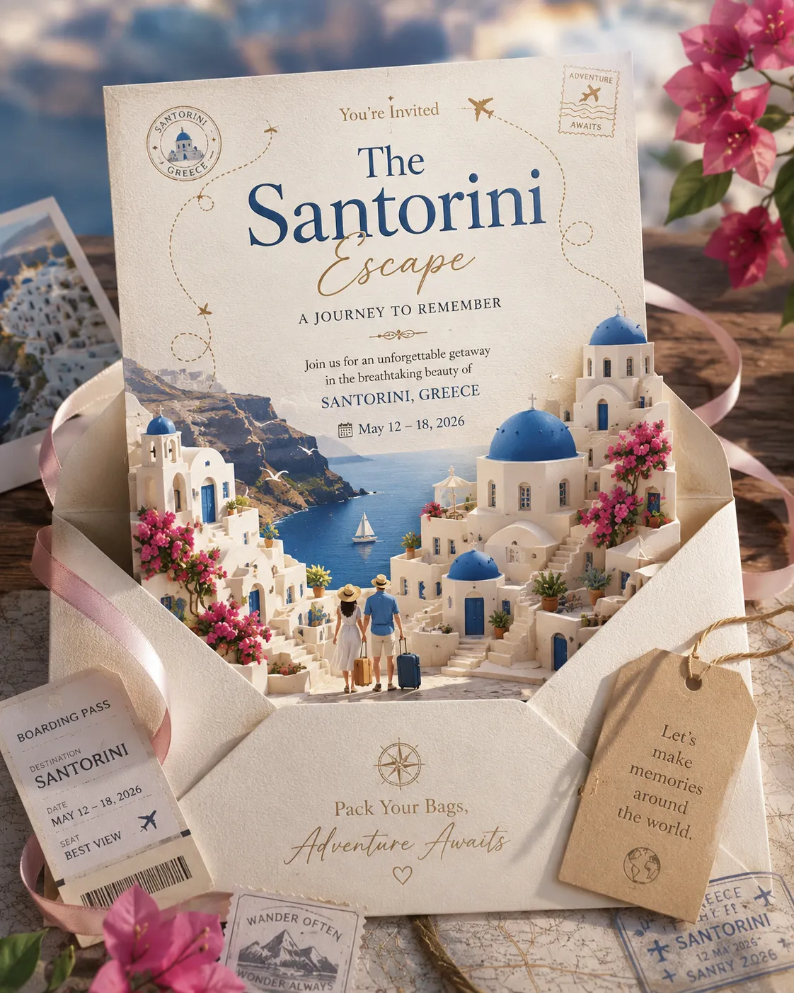 Luxury Destination Travel Invitation Advertisement
