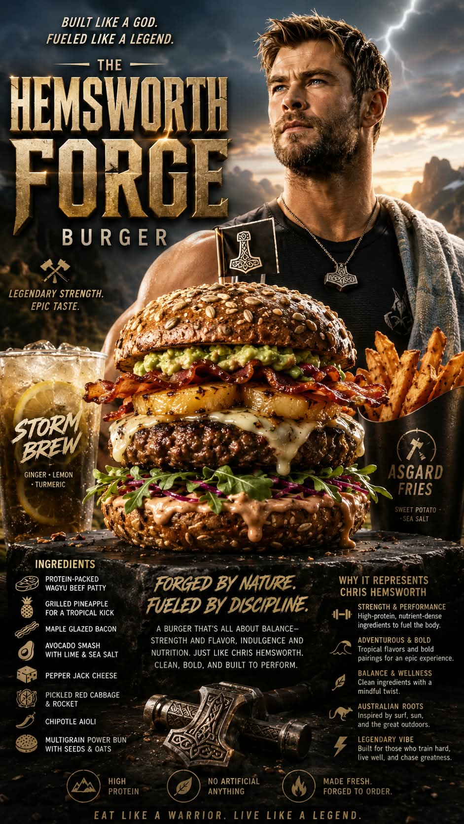 Create a Signature Fast-Food Dish and 3D Ad output 5