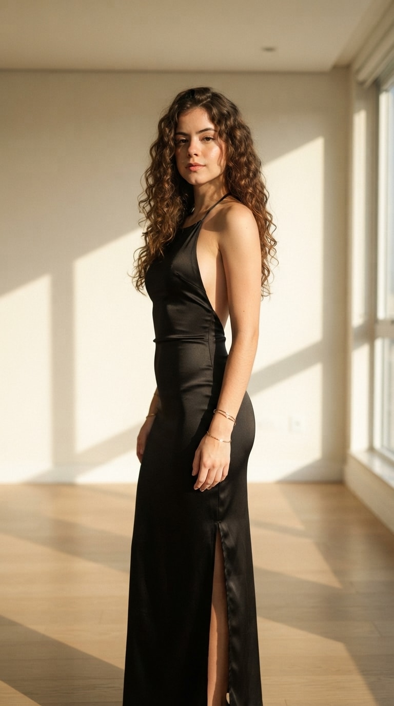 Elegant Satin Minimalist Portrait output 1