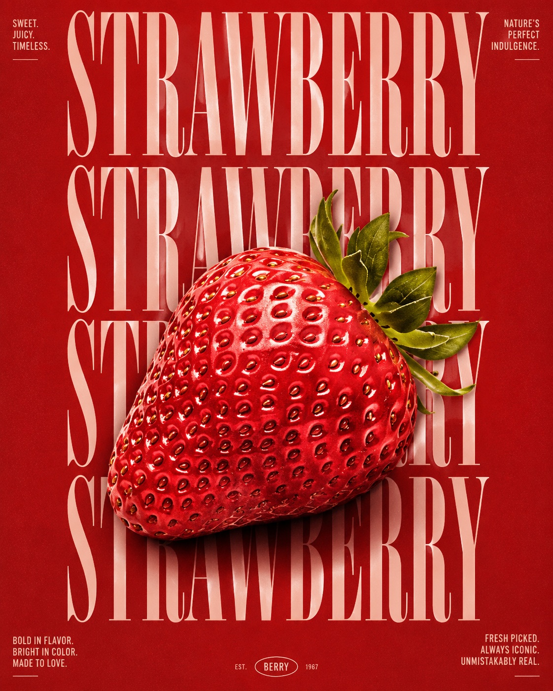 Luxury Editorial Food Typography Poster output 4