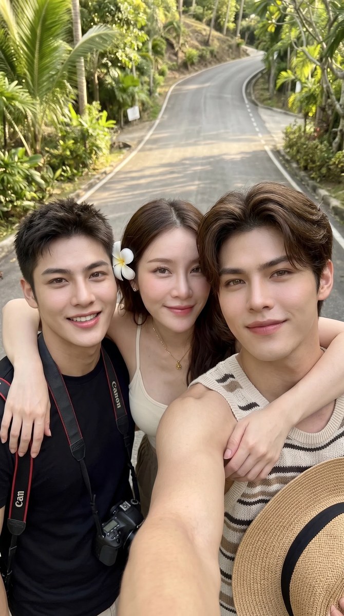 Tropical Vacation Group Selfie output 5