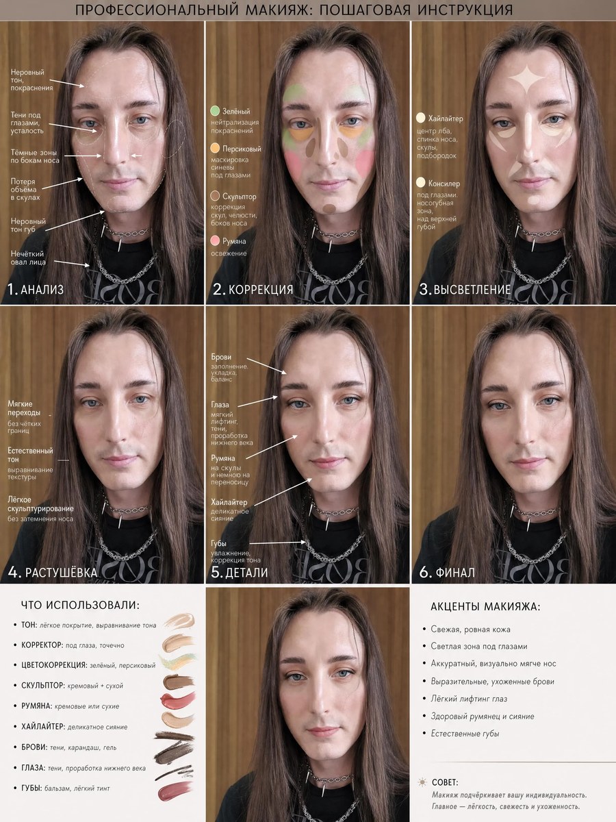 Personalized Makeup Instruction from a Face Photo