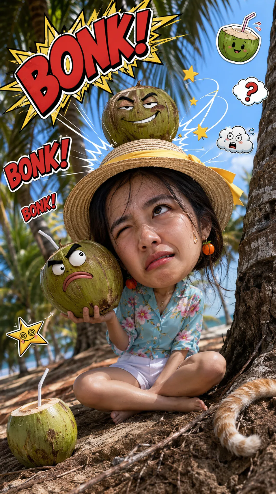 Chibi Beach Holiday Coconut Bonk