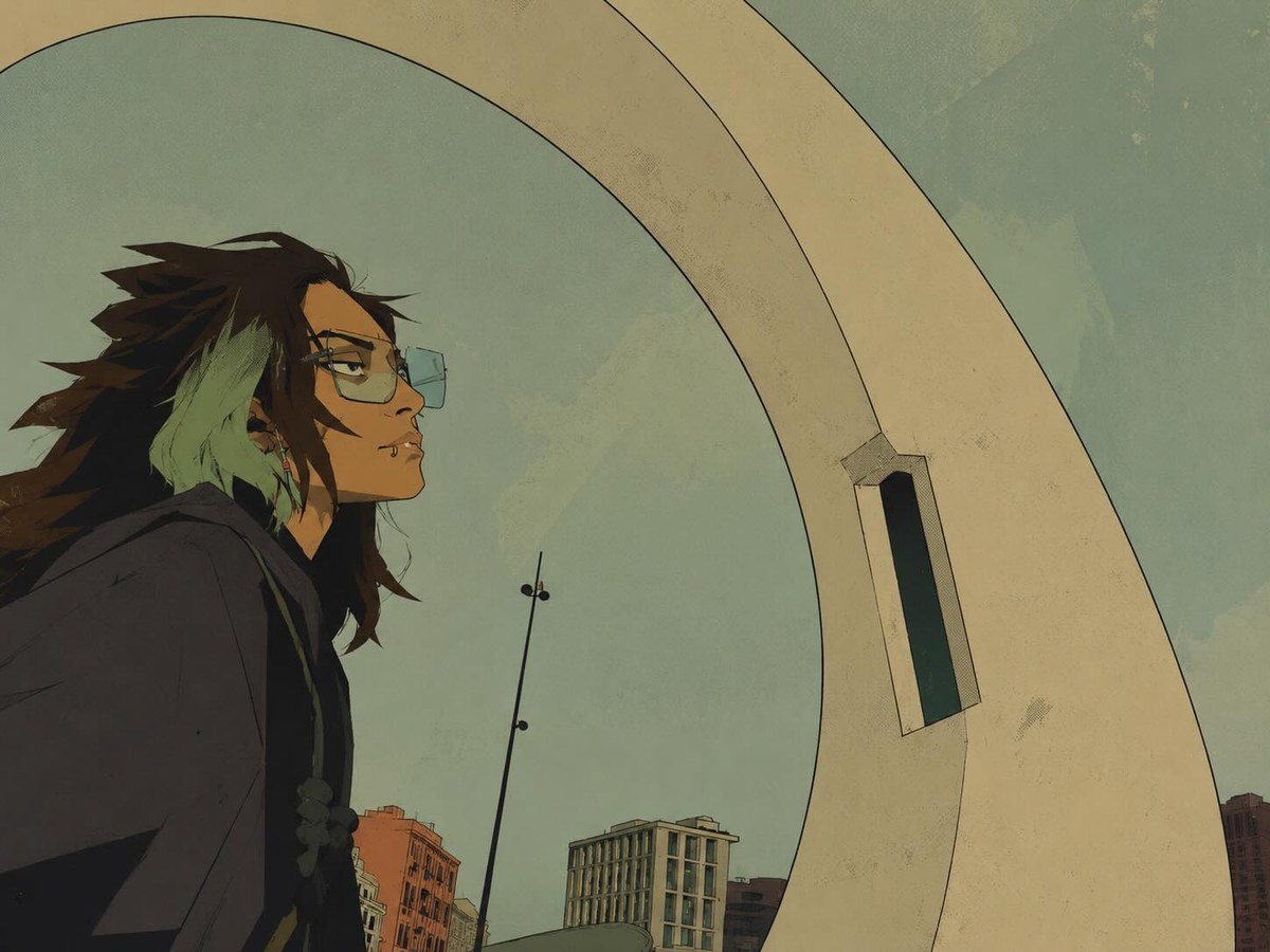 Muted Indie-Comic Illustration output 4