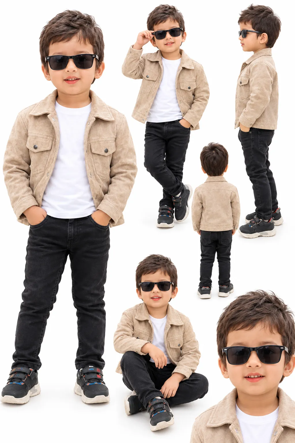 Indian Boy Character Reference Sheet