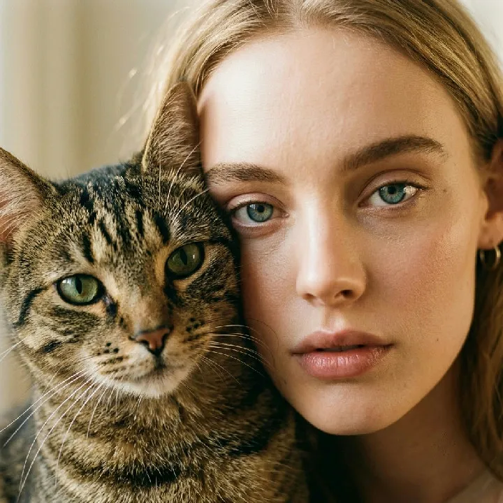 Cheek-to-Cheek Portrait with Your Pet