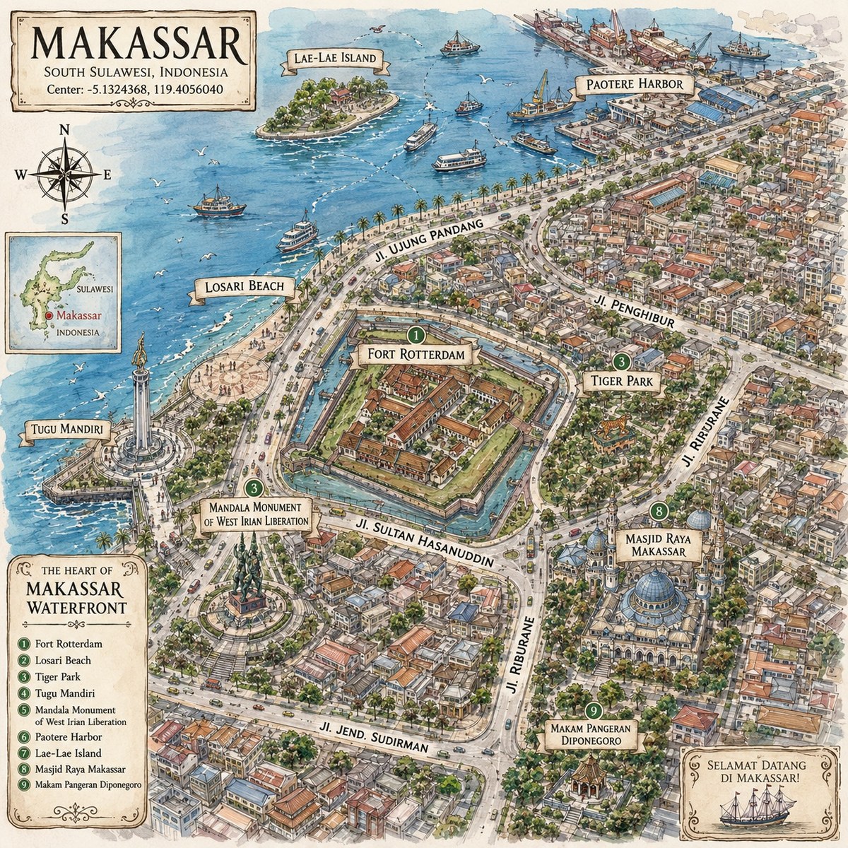 Hand-Drawn Isometric Map from Coordinates output 3