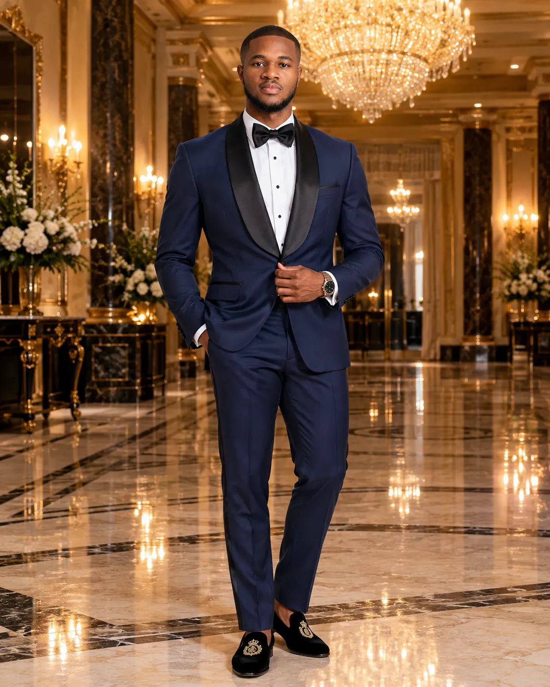 Young Man in a Midnight Blue Tuxedo