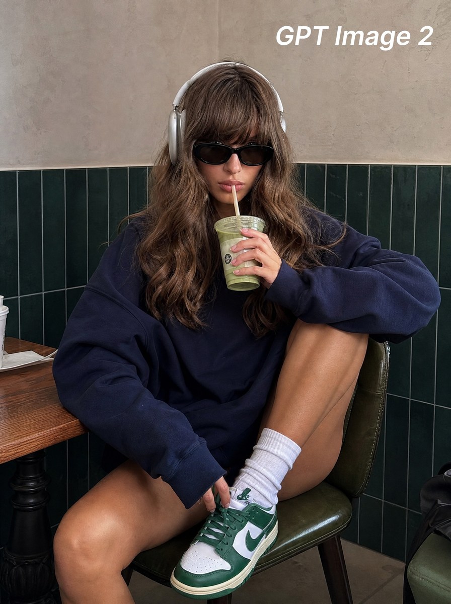Candid Café Portrait with Headphones output 2