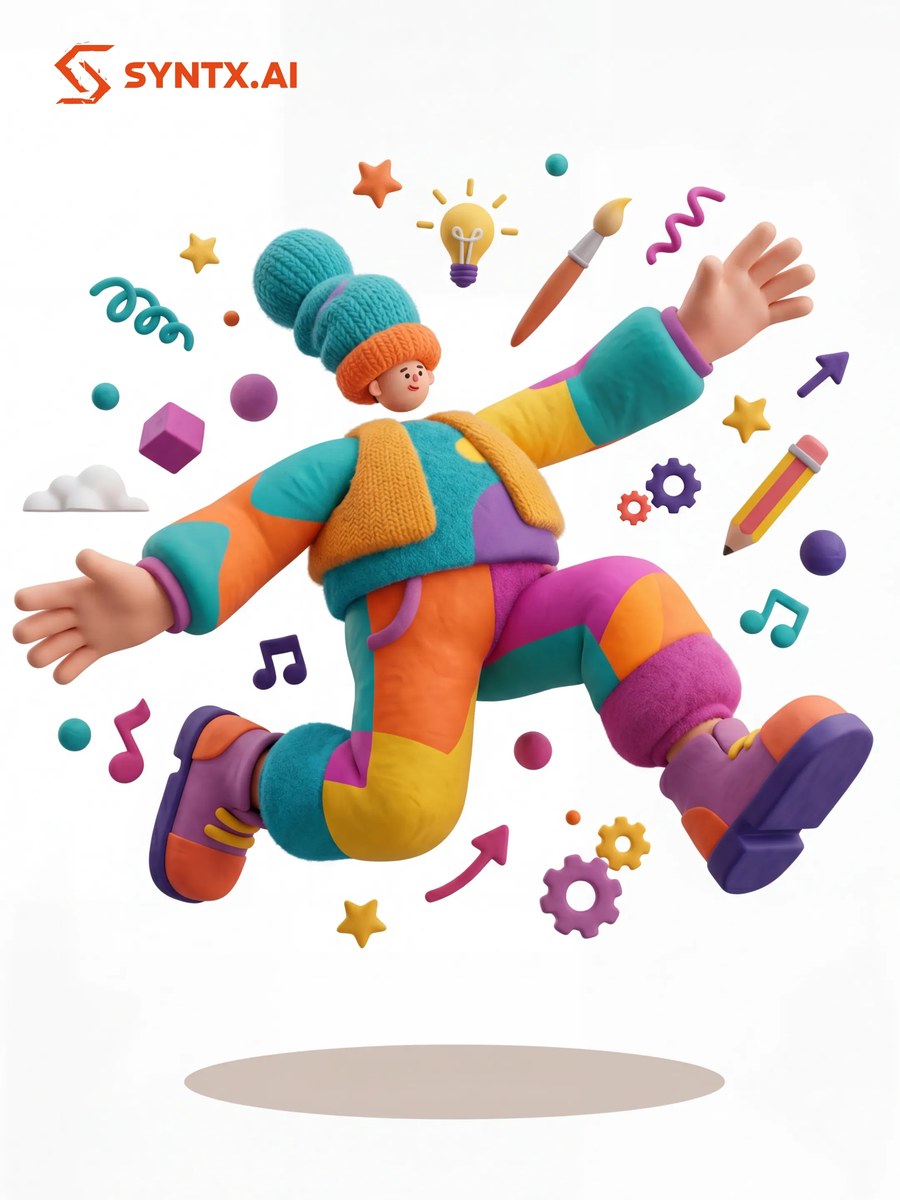 Playful 3D Editorial Illustration