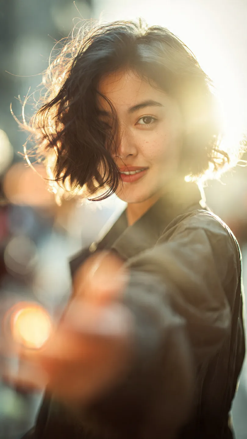 Golden-Hour Follow-Me Street Portrait output 4