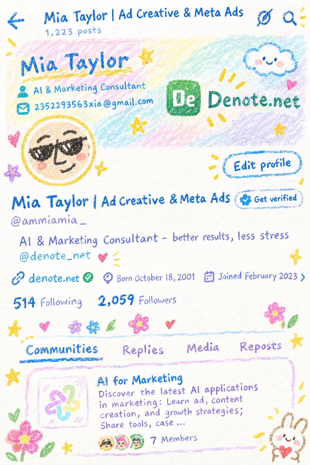 Turn a Social Media Profile Screenshot into a Crayon Drawing output 2