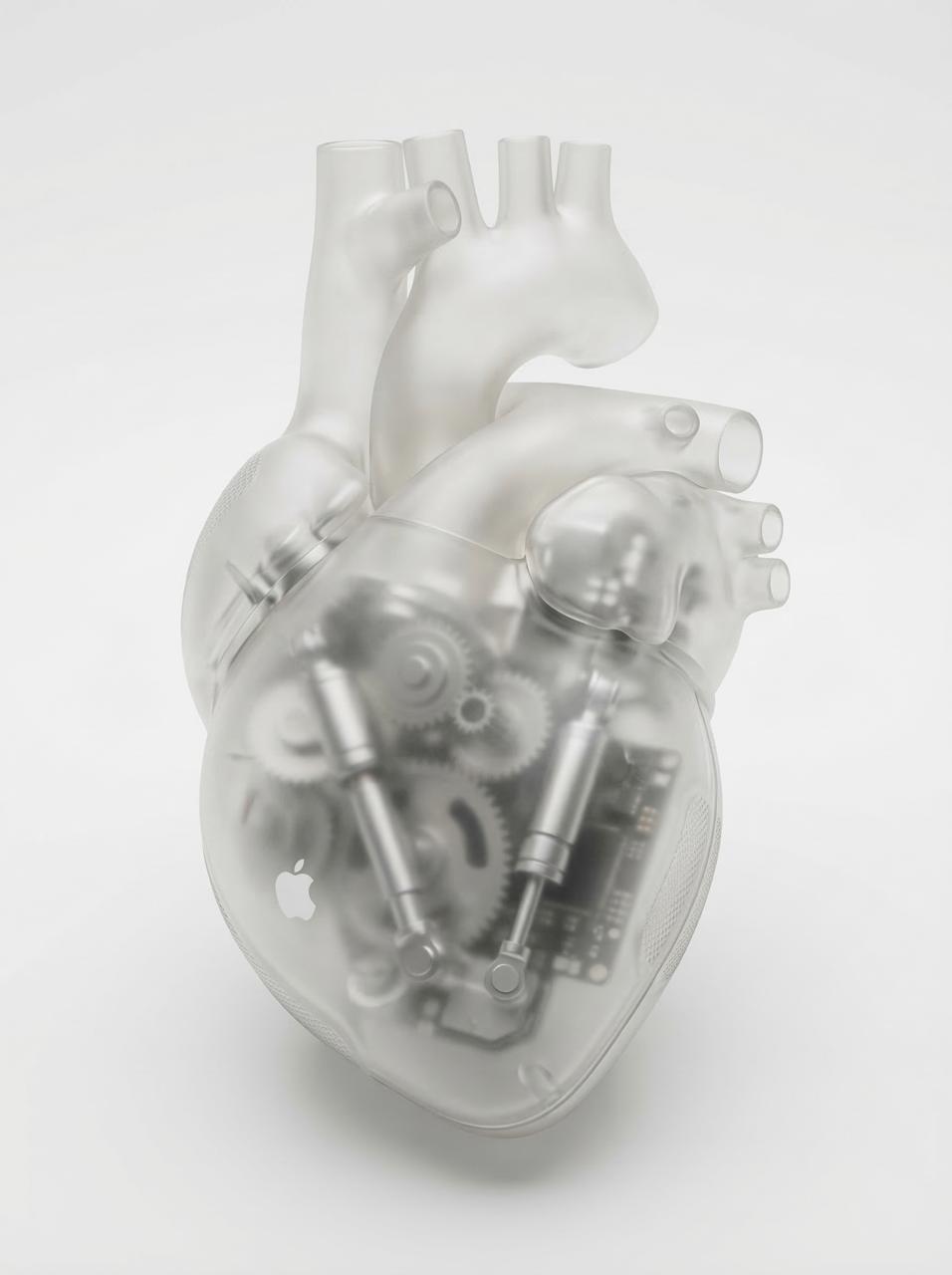 Create Apple 3D anatomical human organs using this prompt output 3