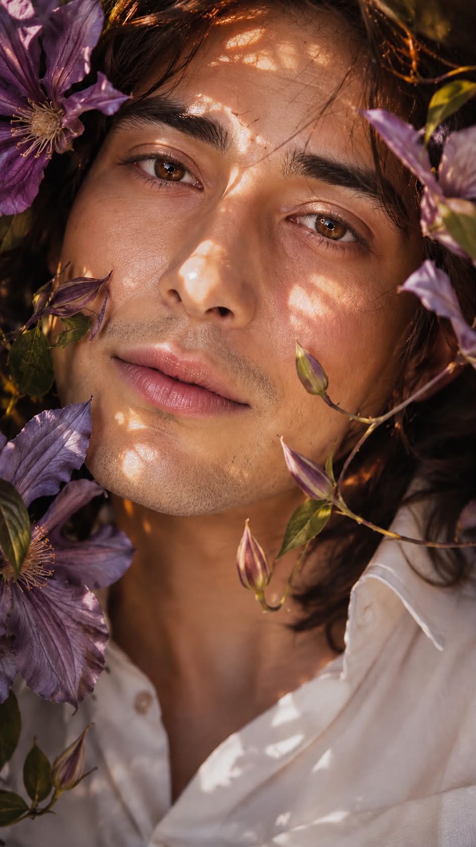 Romantic Clematis Editorial Beauty Portrait output 7