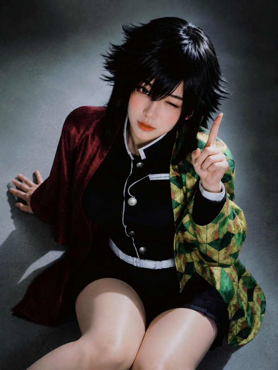 Solitary Eclipse of Tomioka — High-Angle Cosplay Portrait output 3