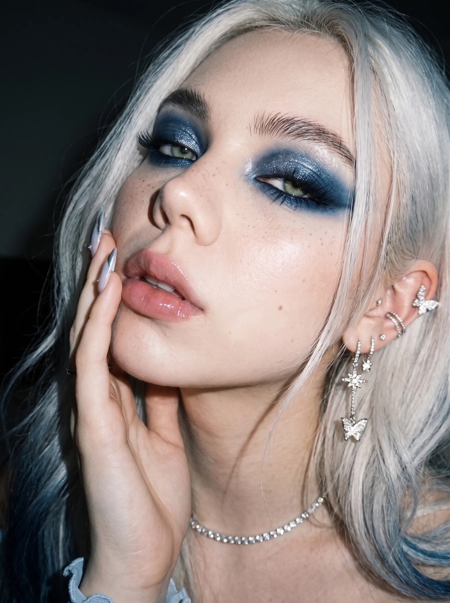 Icy Blue Flash-Fashion Portrait output 9