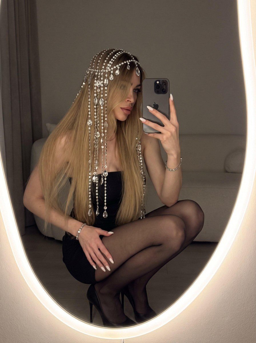 Luxury Evening Mirror Selfie