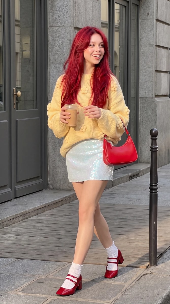 Golden-Hour Coffee Break Street-Fashion Portrait output 7
