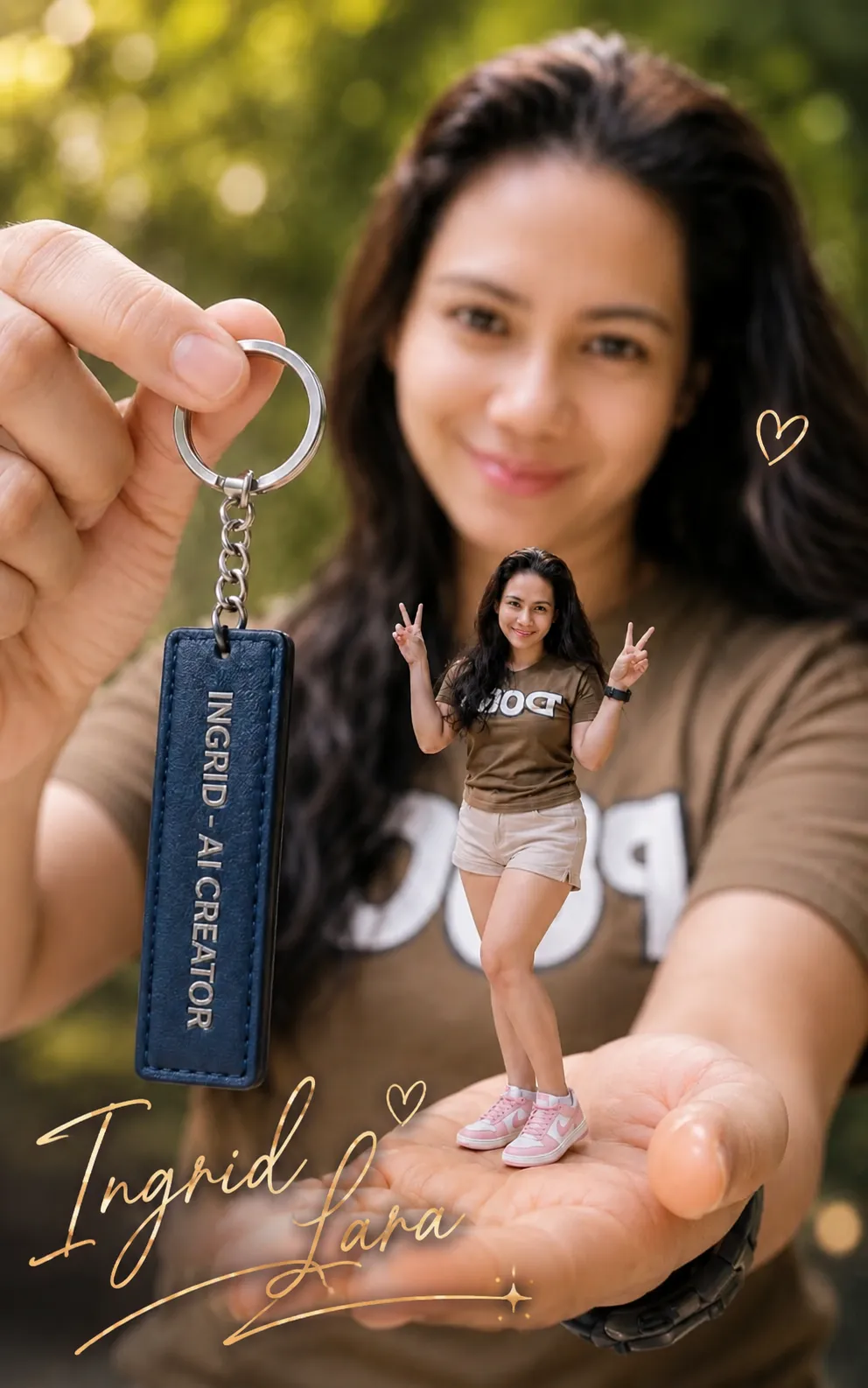 Miniature Creator Portrait with Branded Keychain output 1