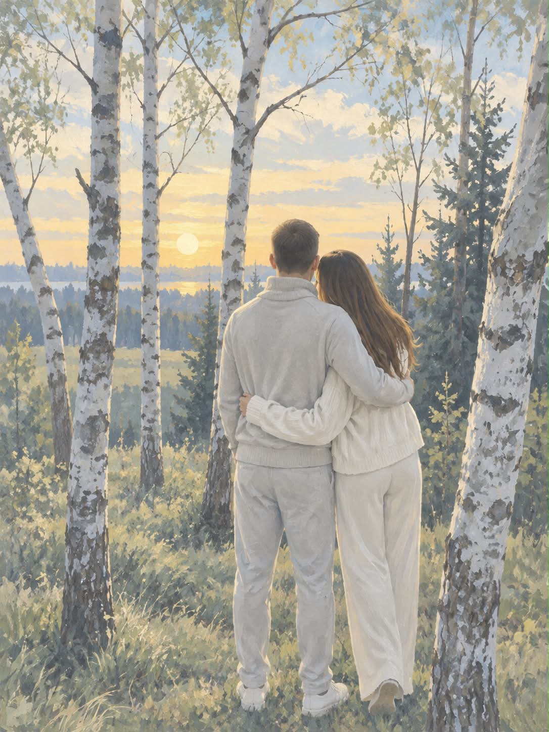Contemporary Socialist Realism Painted Poster