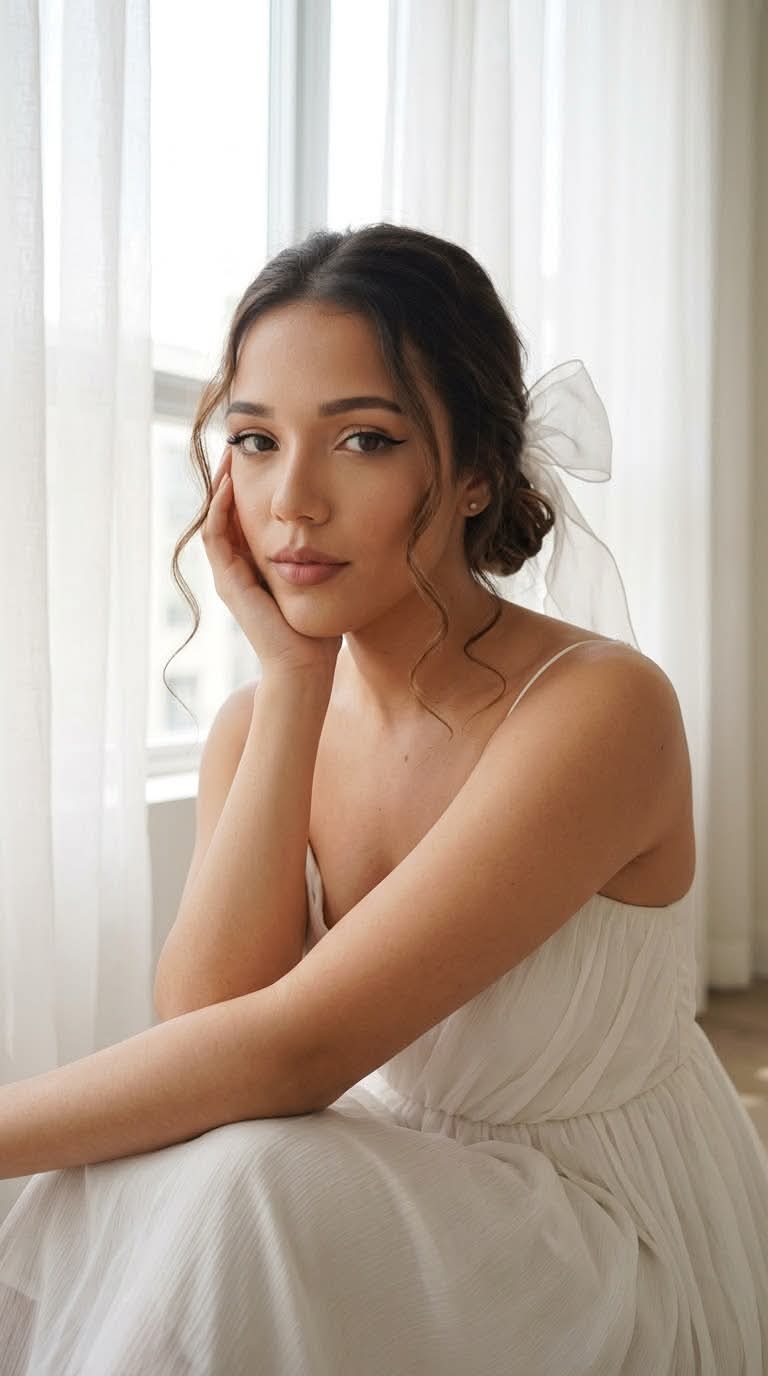Photorealistic Window-Light Portrait of a Young Woman output 1