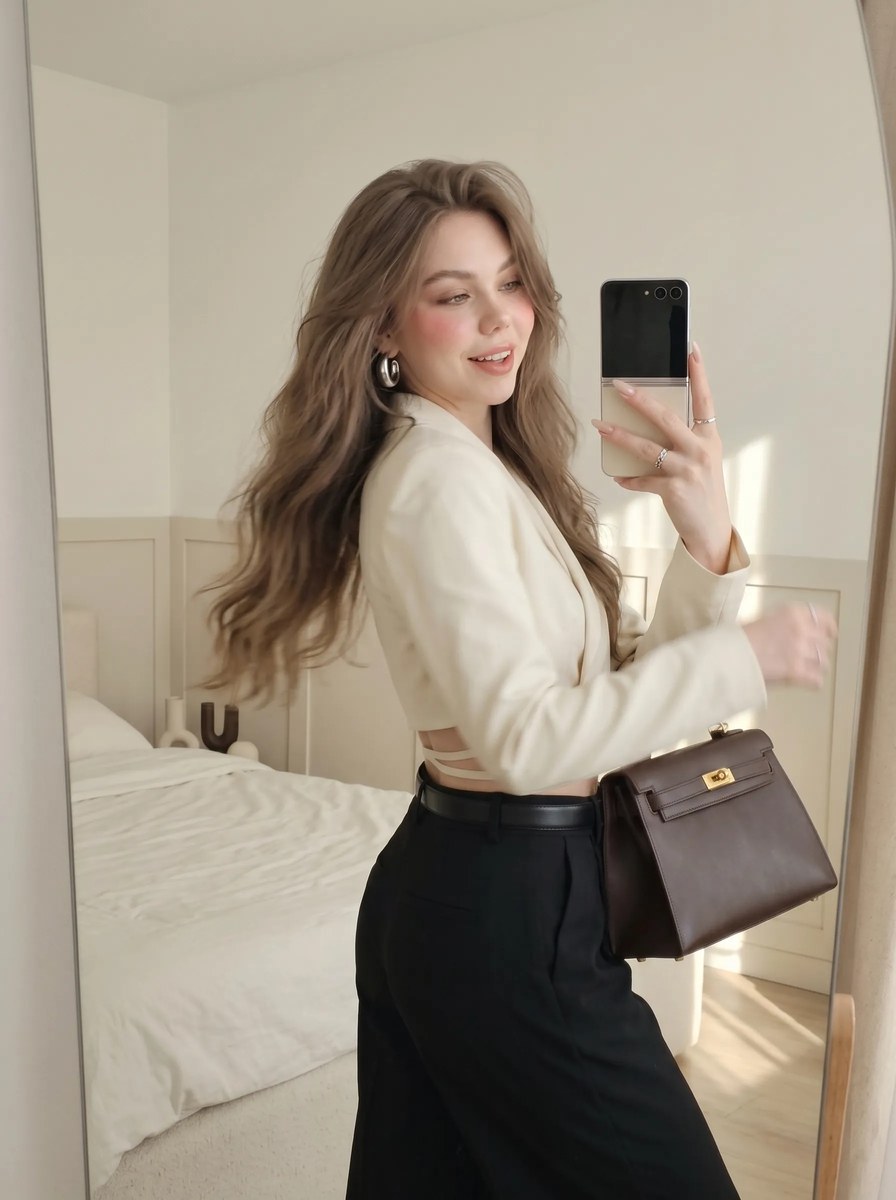Quiet-Luxury Mirror Selfie output 7