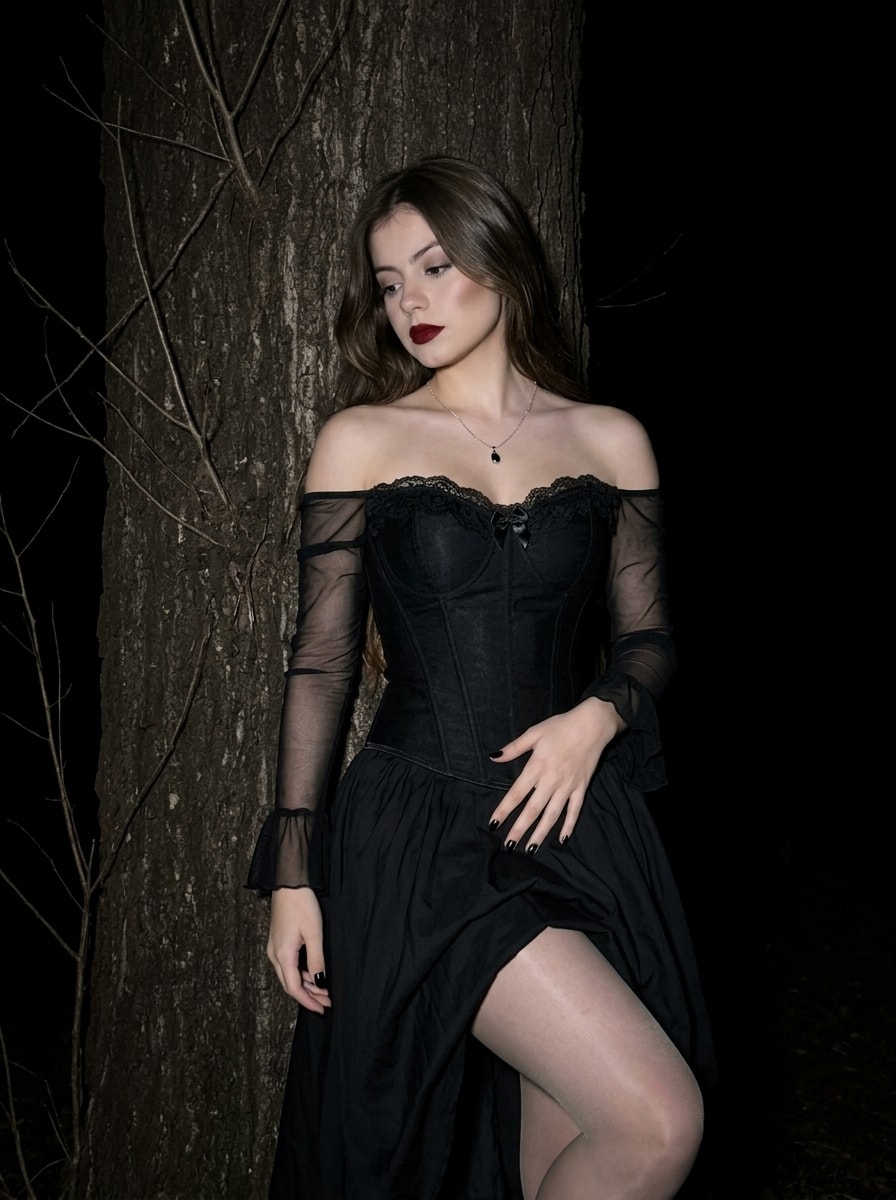 Gothic Glamour Night Portrait output 1