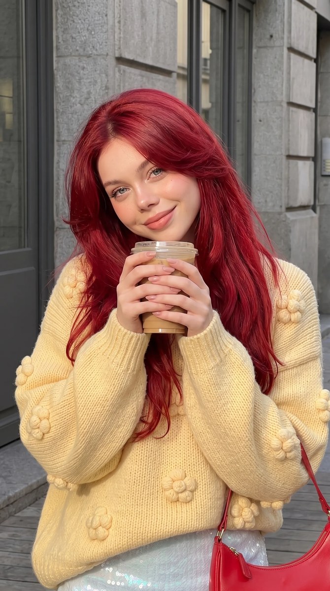Golden-Hour Coffee Break Street-Fashion Portrait output 12