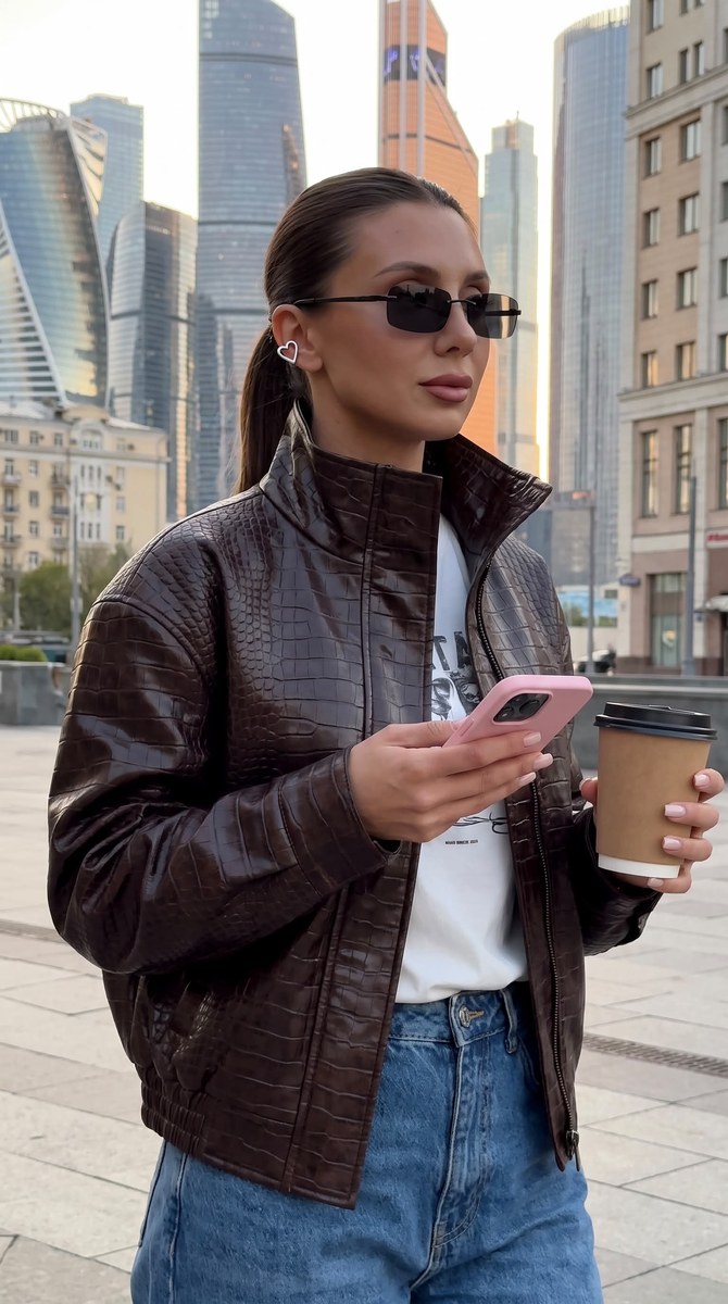 Cinematic Moscow Street Portrait of a Young Woman output 2