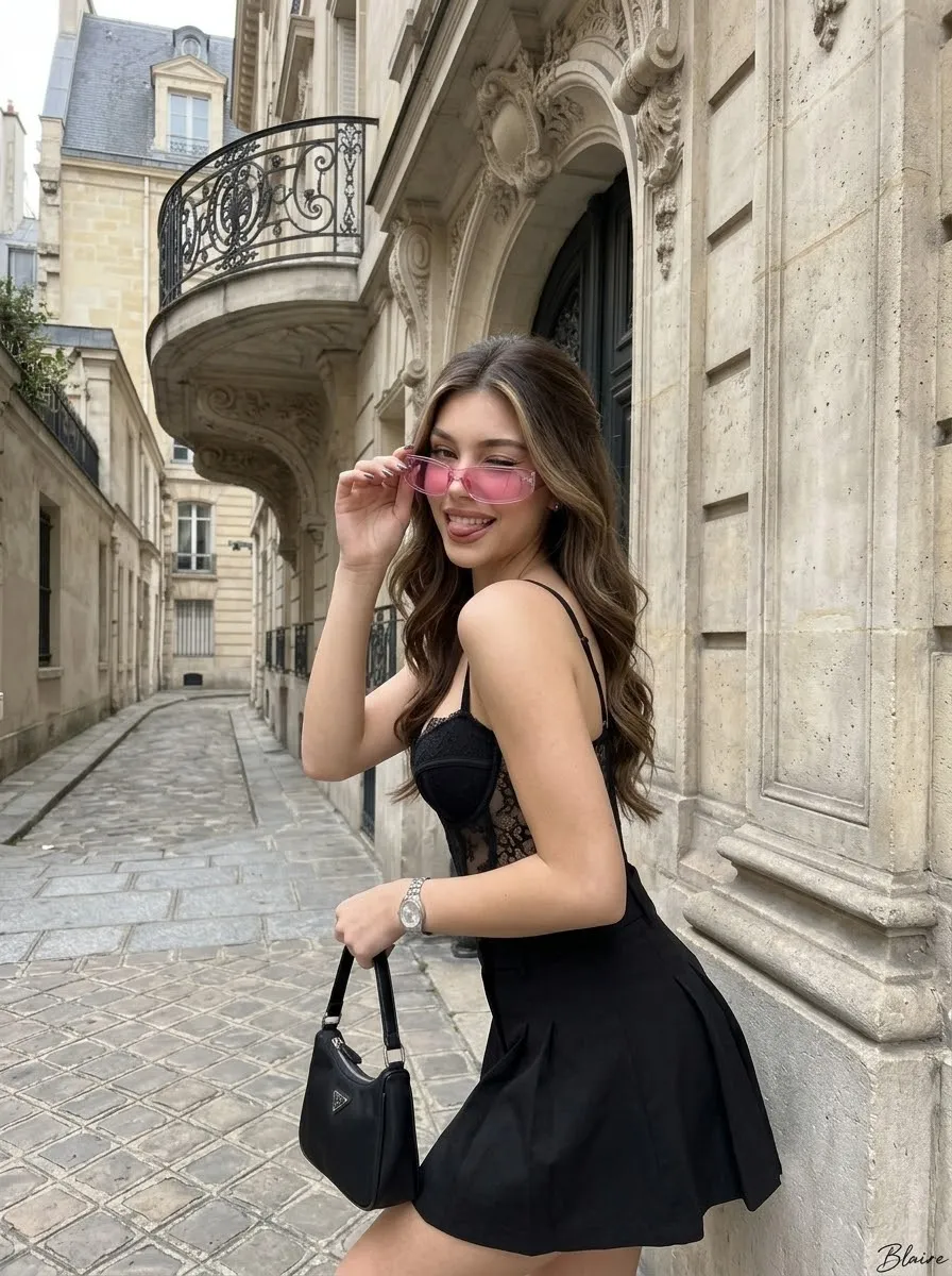 Parisian Street-Style Fashion Portrait output 10