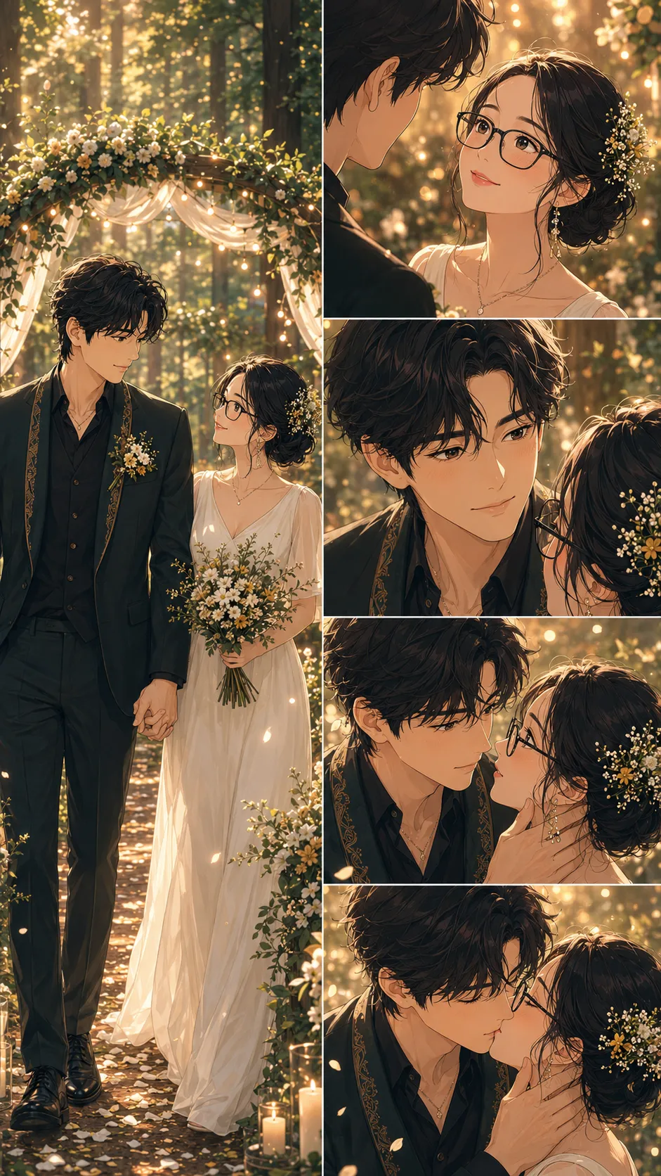 Romantic Woodland Wedding Collage output 5