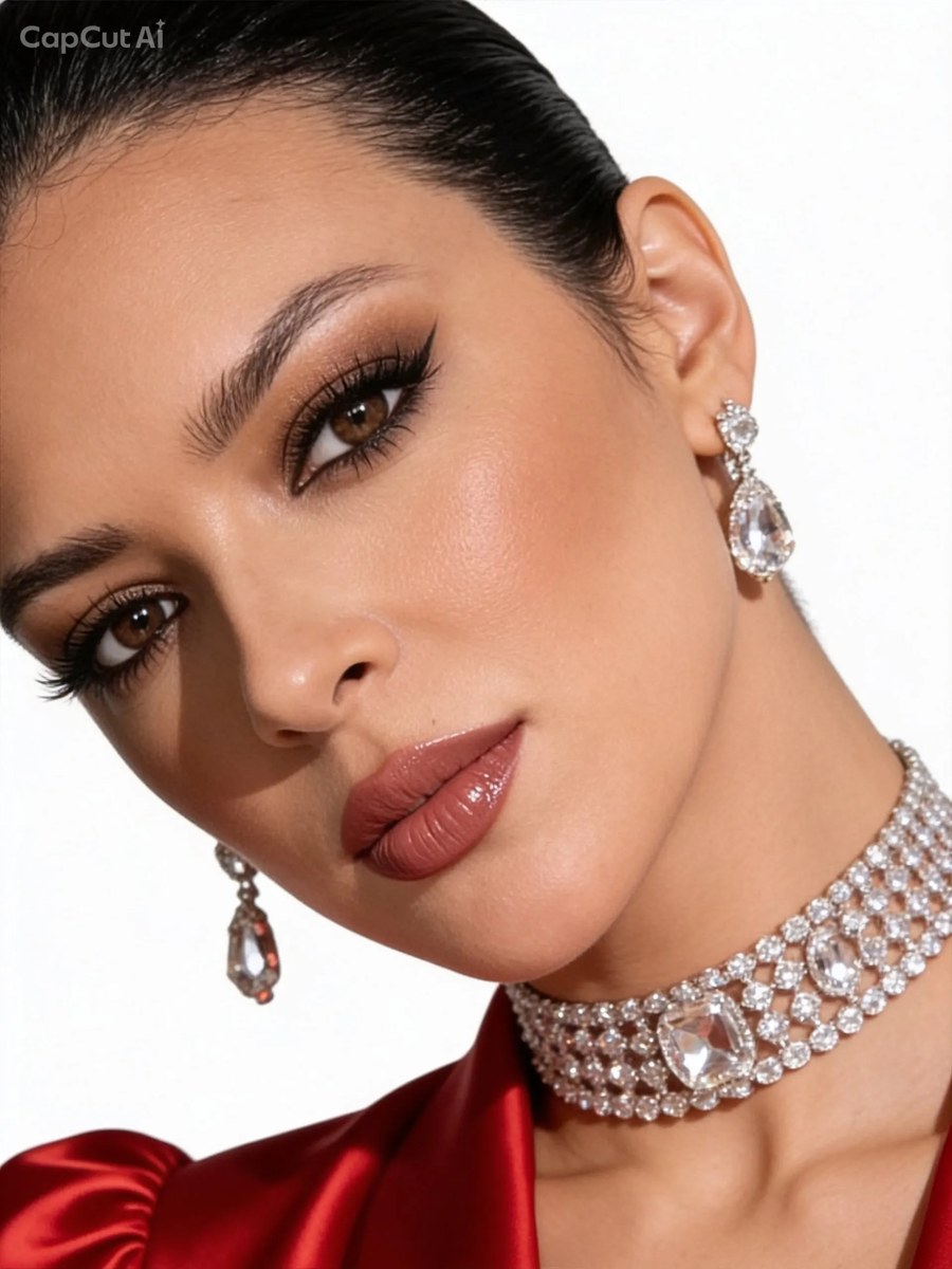 Luxury High-Fashion Beauty Portrait