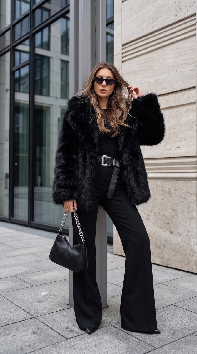 Luxury Black Street-Fashion Portrait output 2