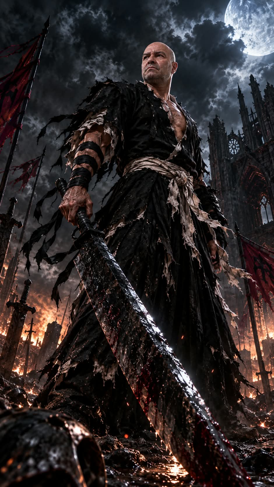 Photorealistic Battle-Worn Shinigami output 1