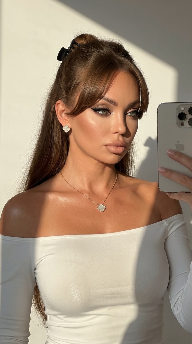 Casual Glam Front-Camera Selfie output 1