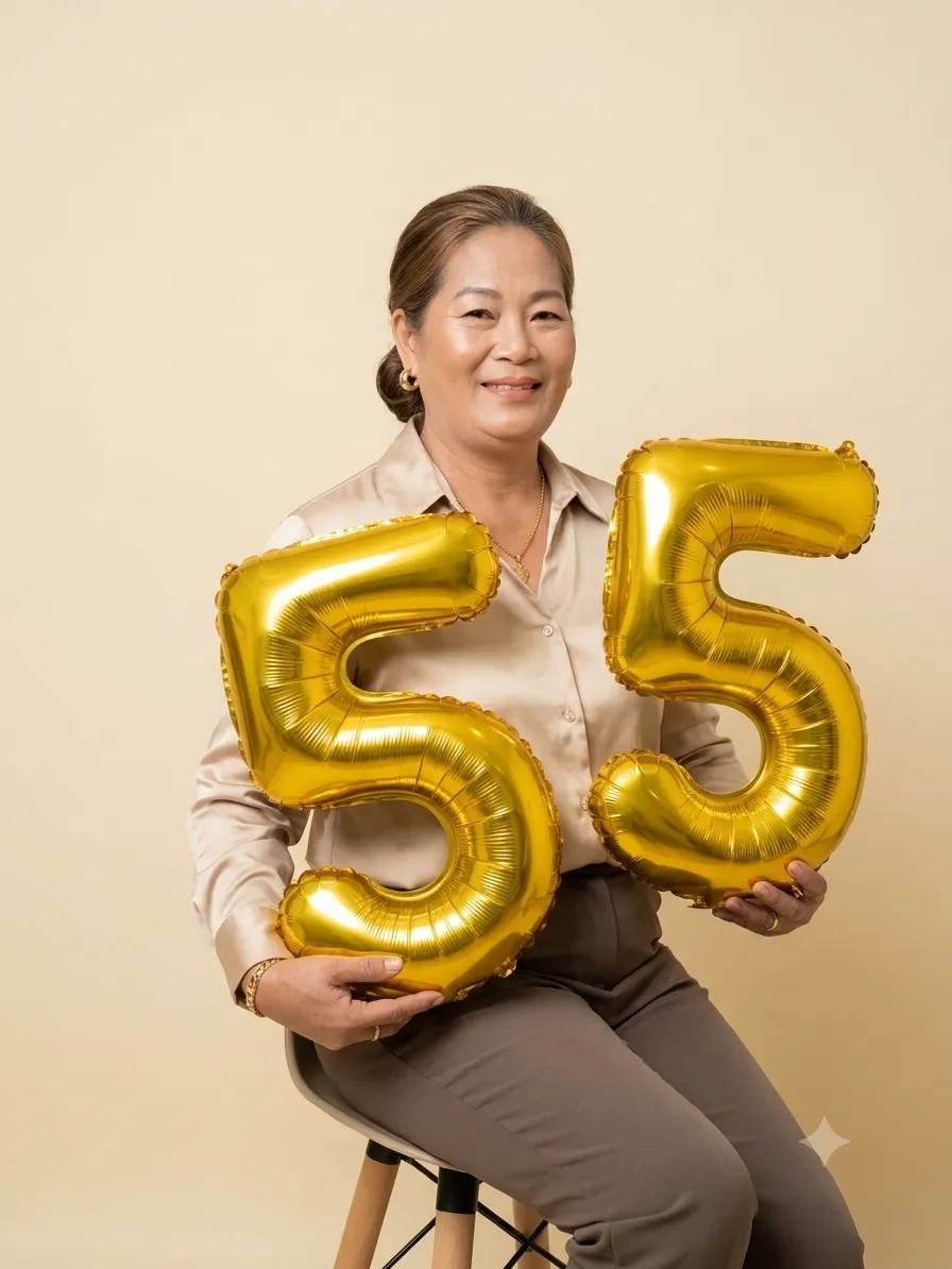 Elegant 55th Birthday Studio Portrait output 3