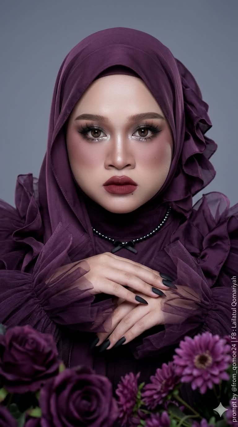 Plum Couture Hijab Portrait