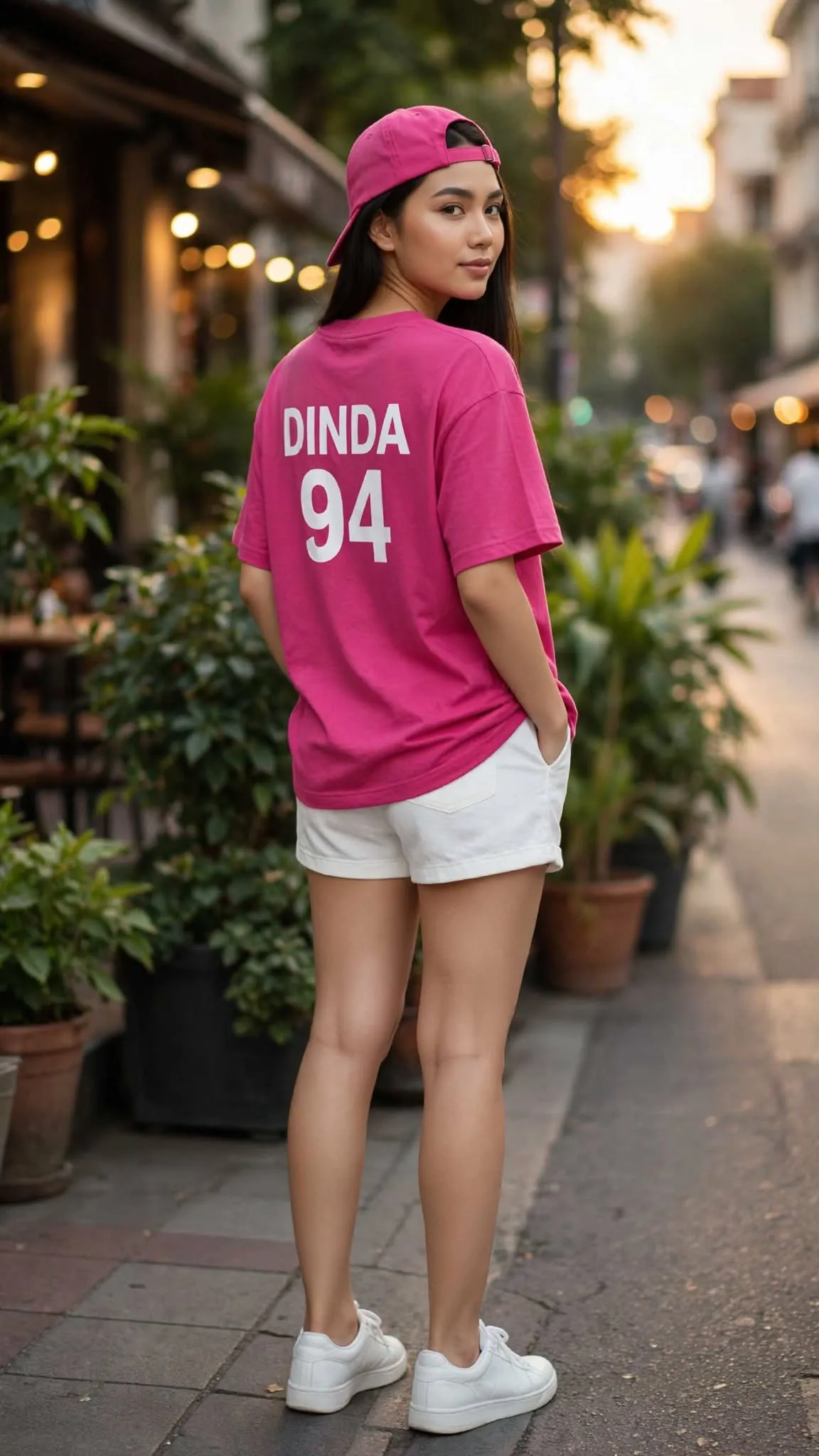 Pink Streetwear Portrait in an Urban Alley output 3