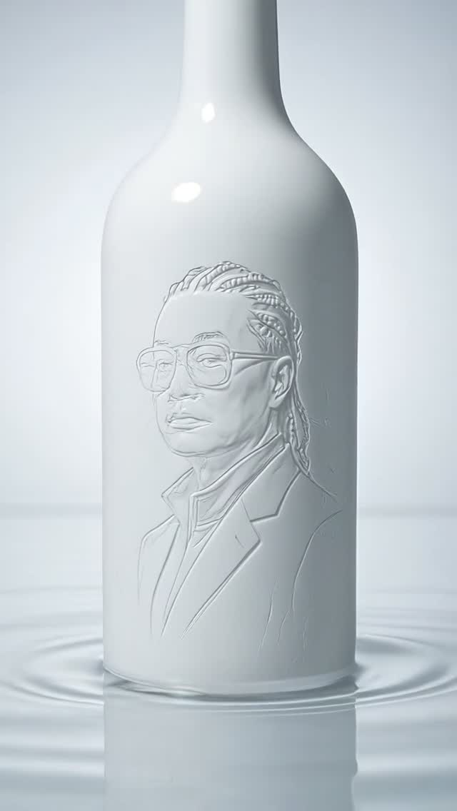 Porcelain Bottle to Couture Water Morph
