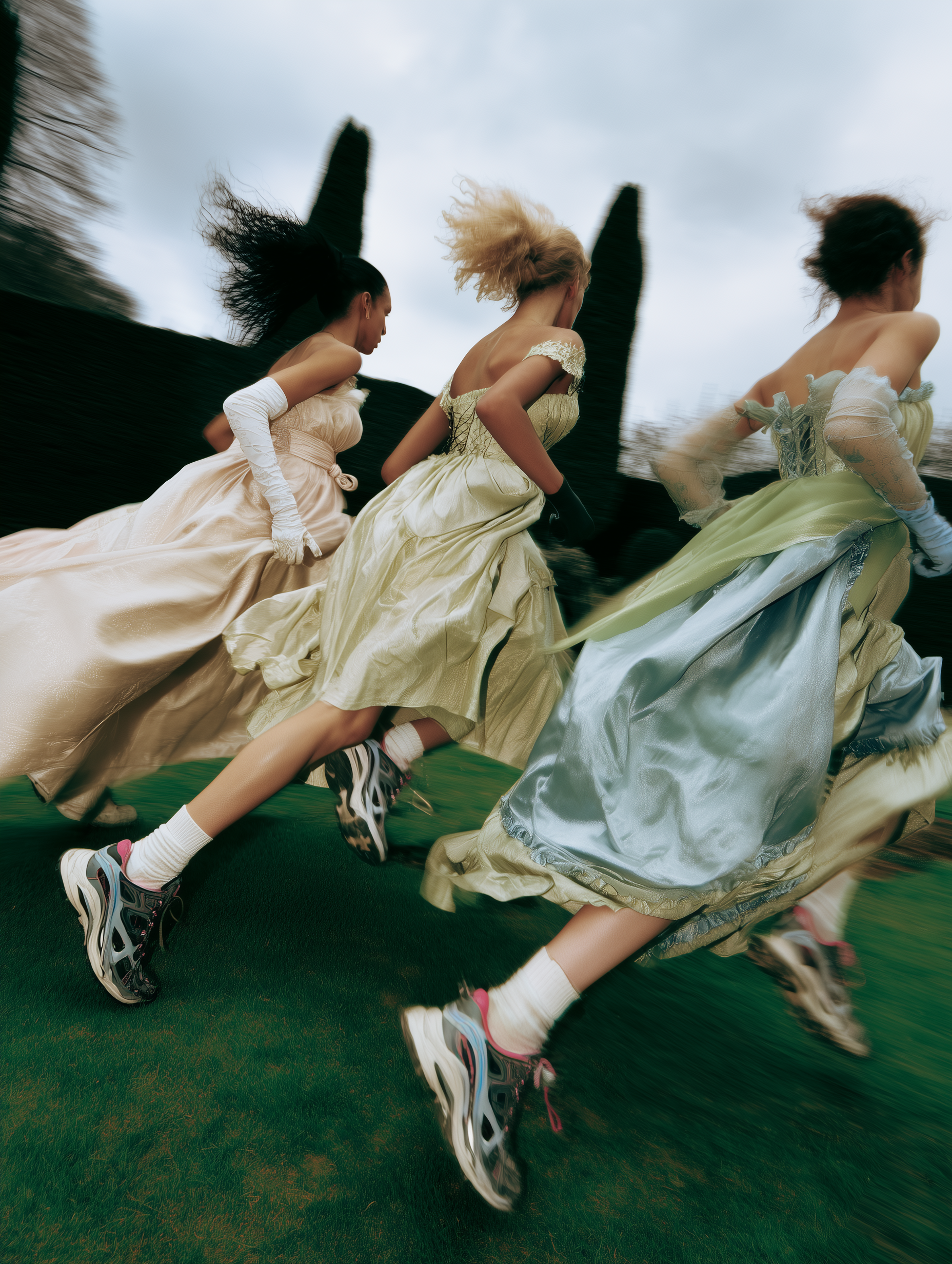 Regency Aristocrats Running in Trail Sneakers